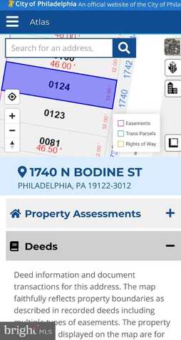 1740 N BODINE STREET, PHILADELPHIA, PA 19122