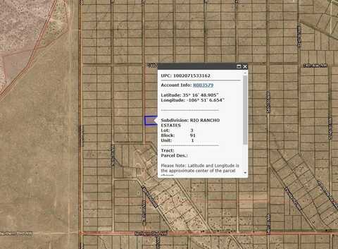 0 58th Street NW, Rio Rancho, NM 87144