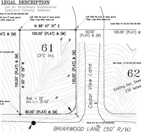 BRIARWOOD Lane, Springville, IN 47462