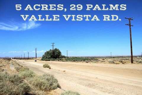 0 Valle Vista Road, 29 Palms, CA 92277