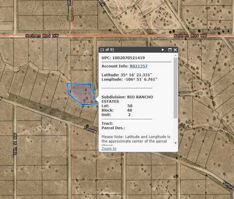 58th Street NW, Rio Rancho, NM 87124