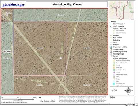 Parcel 767 E Box Canyon Drive, Yucca, AZ 86438