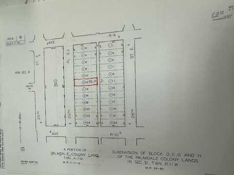 R10 E 25th Pl East Vic Avenue, Palmdale, CA 93550