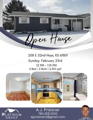 208 E 32nd St, Hays, KS 67601