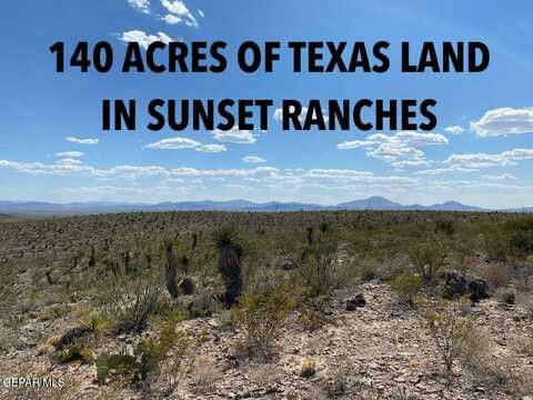 140 ACRES SUNSET RANCHES, Sierra Blanca, TX 79851