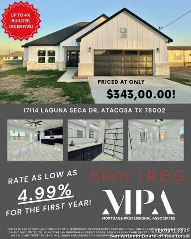 17114 Laguna Seca Dr, Atascosa, TX 78002