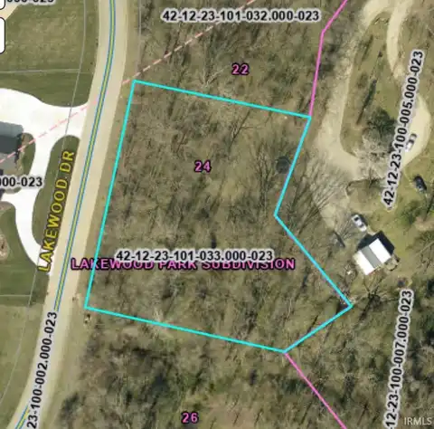 Lot 24 Lakewood, Vincennes, IN 47591