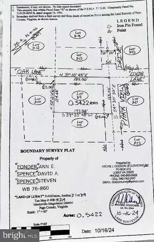 OAK LANE, LURAY, VA 22835