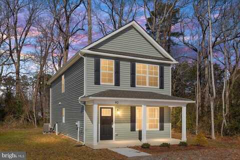 92 STRATFORD DRIVE, COLONIAL BEACH, VA 22443