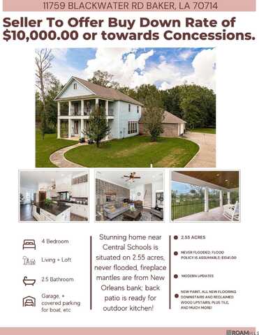 11759 Blackwater Rd, Baker, LA 70714