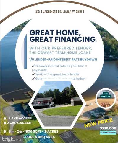 515 S LAKESHORE DRIVE, LOUISA, VA 23093