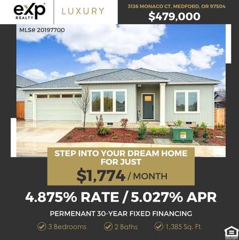 3136 Monaco Court, Medford, OR 97504