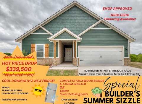 8218 Bluestem Trail, El Reno, OK 73036
