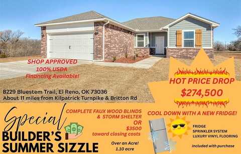8229 Bluestem Trail, El Reno, OK 73036
