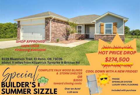 8229 Bluestem Trail, El Reno, OK 73036
