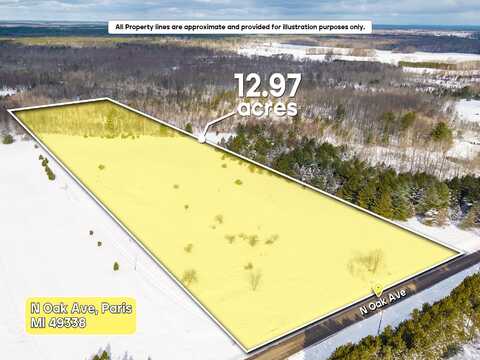 V/L 12.97a N Oak Ave, Paris, MI 49338