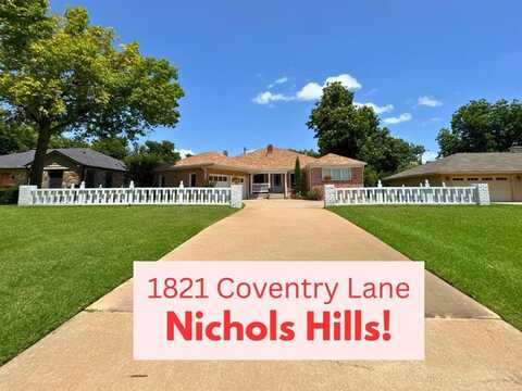 1821 Coventry Lane, Nichols Hills, OK 73120
