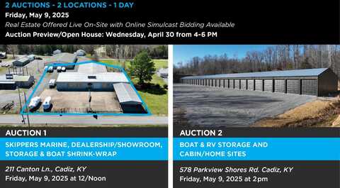 211 Canton Ln. and 578 Parkview Shores Rd., Cadiz, KY 42211