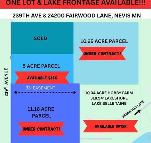 Lot 5 Acre 239th Avenue, Nevis, MN 56467