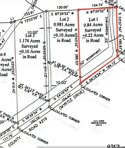 TBD CR 4209 - Lot 1, Jacksonville, TX 75766