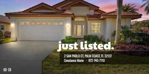 2 SAN PABLO COURT, PALM COAST, FL 32137