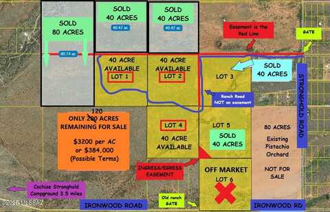 40 ACRE near Ironwood Road, Cochise, AZ 85606