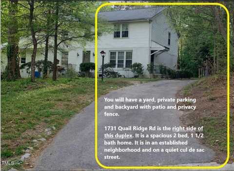 1731 Quail Ridge Road, Raleigh, NC 27601