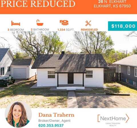 26 North Elkhart, Elkhart, KS 67950