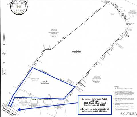 Lot 4 Three Chopt Road, Gum Spring, VA 23065