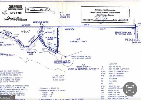 6.47 Acres Peeksville, Mcdonough, GA 30252