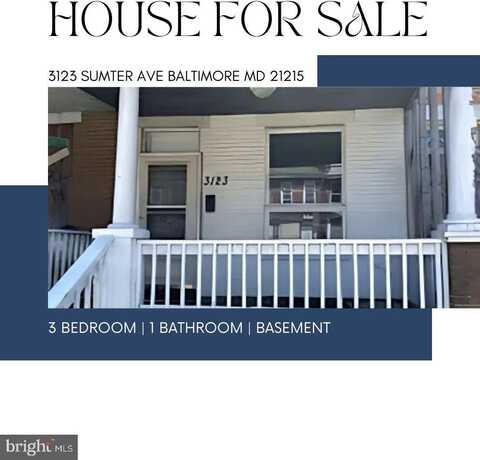 3123 SUMTER AVENUE, BALTIMORE, MD 21215