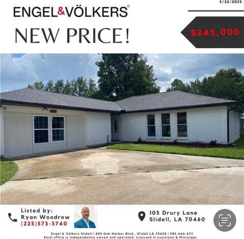 105 DRURY Lane, Slidell, LA 70460