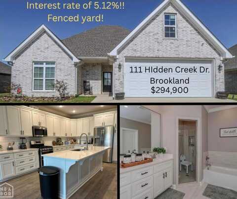 111 Hidden Creek Dr., Brookland, AR 72417