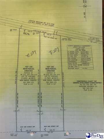 Lot 2 Lenson Mangum Rd, Pageland, SC 29728