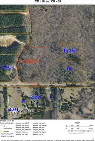 CR 418 and CR 435, Oxford, MS 38655