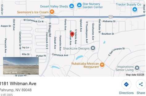 1181 S Whitman Avenue, Pahrump, NV 89048