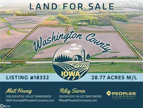 Vine Avenue, Ainsworth, IA 52201