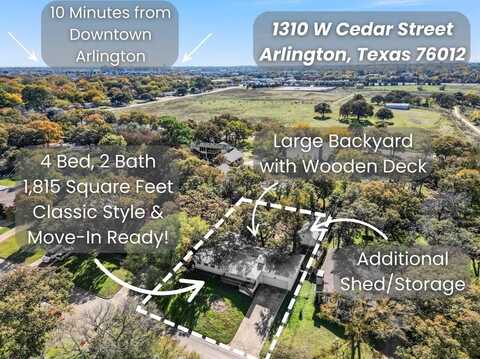 1310 W Cedar Street, Arlington, TX 76012
