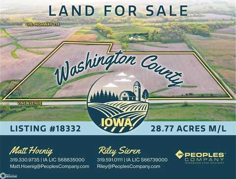 Vine Avenue, Ainsworth, IA 52201