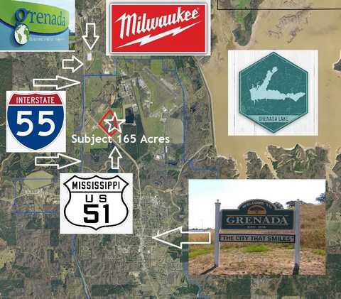 165 Acres Highway 51 and Papermill Road, Grenada, MS 38901