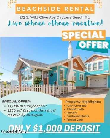 212 S WILD OLIVE Avenue, Daytona Beach, FL 32118