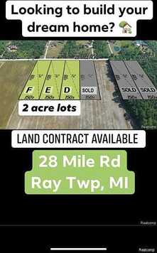 Lot E 28 Mile Road, Ray, MI 48096