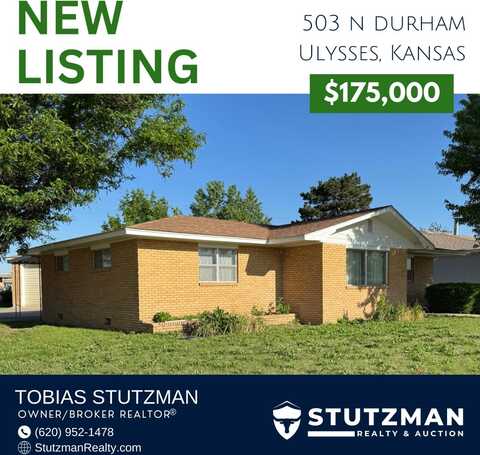 503 North Durham, Ulysses, KS 67880