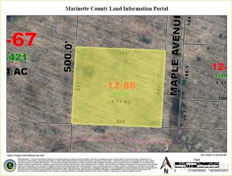 1.77 Acres Maple, Goodman T-WI, WI 54125