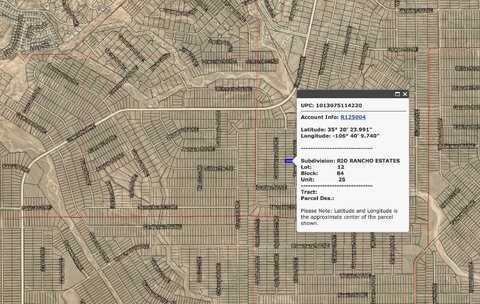 Rio Rancho Estates U25 B84 L12 NE, Rio Rancho, NM 87124