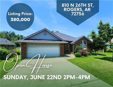 810 N 26th ST, Rogers, AR 72756