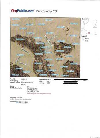 Lot 4178 Hard Hickory Trail, Hartsel, CO 80449