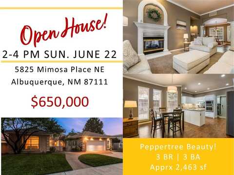 5825 MIMOSA Place NE, Albuquerque, NM 87111