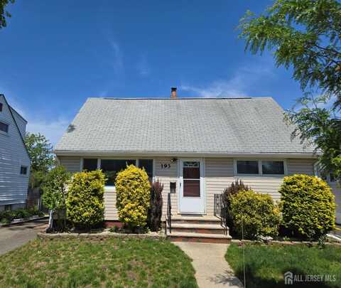 193 Donald Avenue, Rahway, NJ 08857