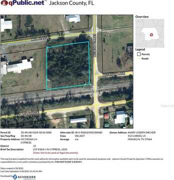 MCCROAN LANE, CYPRESS, FL 32432